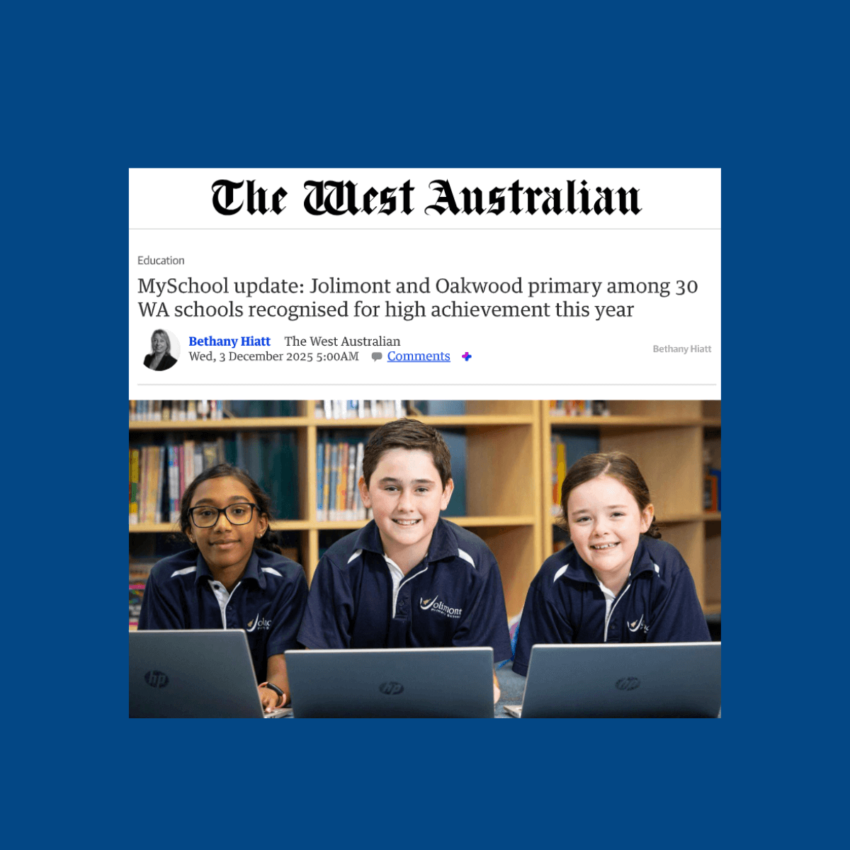 Celebrating Success: Jolimont Primary & Oakwood Primary Soar in Latest NAPLAN